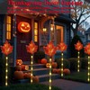 Mankinlu Fall Decor Solar Pathway Lights Outdoor Thanksgiving Decorations, 6