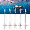5PCS Stainless Steel Bow Fishing Arrowheads Slingshot Catapult Dart Tips