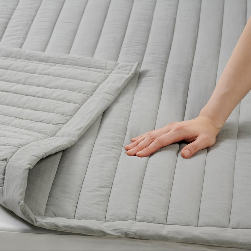 JAJU [JAJU] Cotton Washing Pigment Reversible Pad_SS_Gray