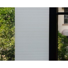 VSUDO 1 Roll 35.4" by 78.7" Privacy Window Film, Blind Pattern Window Tint, Static Cling Window Glass Sticker for Home (19.37 Sq. Ft Total)