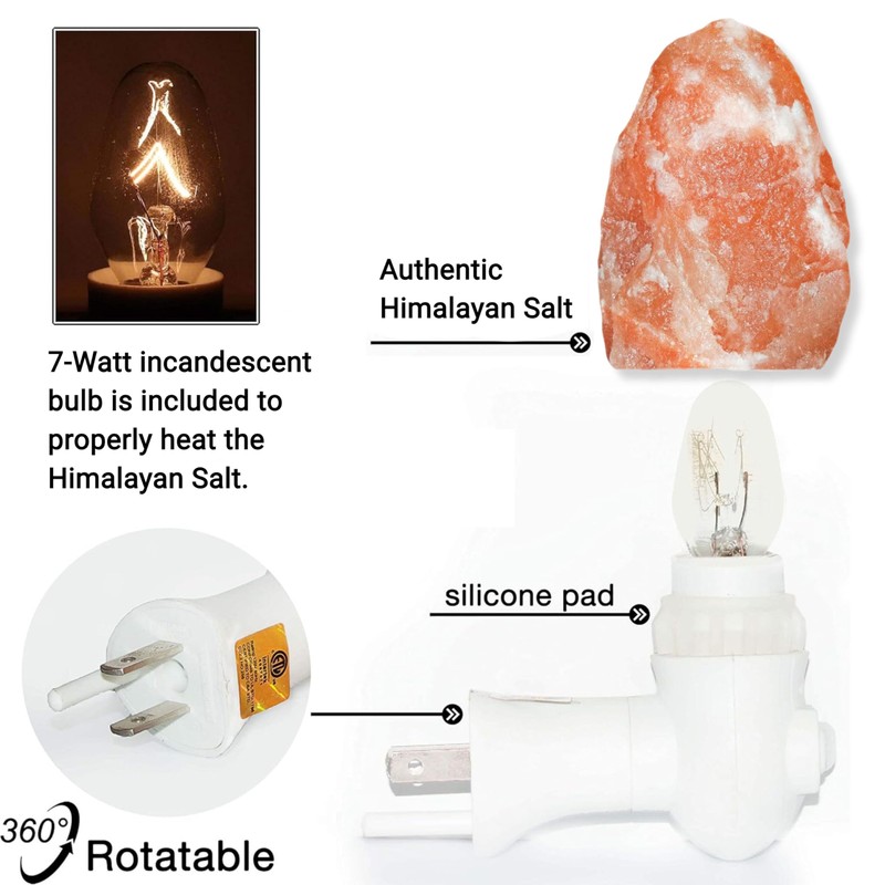 Spantik Pink Himalayan Salt Lamps - Hand Carved, Natural Night