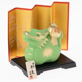 Seto Pottery Sha 2024 Zodiac Figurine Figurine Compact Dragon Dragon Tatsu New Year Ornament Kaiyun Fukutsuchi Tatsu Shoho Kiln 110