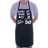 Print4U 50th Birthday Looks Feels BBQ Cooking Funny Novelty Apron