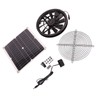 18V 12W Solar Exhaust Fan Kit Waterproof DC Brushless Round