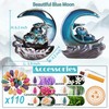 Zvaiuk New Moon Backflow Incense Holder, Ceramic Hand-Made Incense Fountain