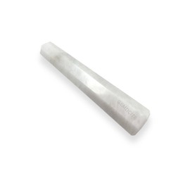 WholesaleGemShop 3 Inch (70 mm) Gemstones Snow Quartz Obelisk Tower Jumbo Facet Aura Rock Crystal Natural Polished Earth Wand Spirit