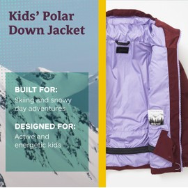 MARMOT Kid's Polar Down Jacket, Port Royal, Large
