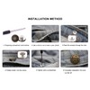 Jeans Buttons, 15 Sets 17mm No-Sew Nailess Removable Metal Jeans
