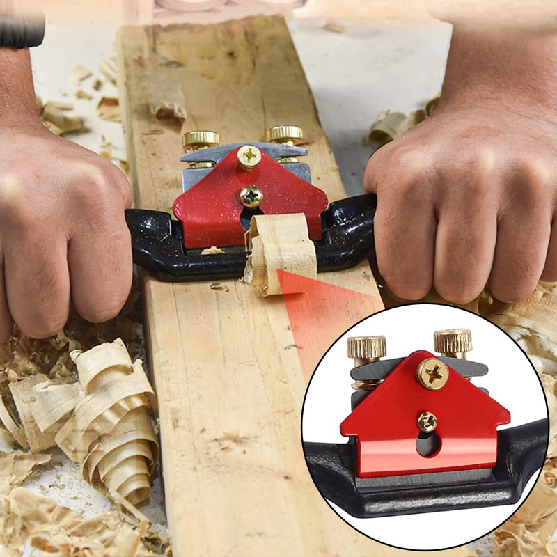 FORYNXHWIN 9” Adjustable Spokeshave, Metal Blade Wood Working Hand Tool