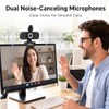 Cámara web 1080P con micrófono con cancelación de ruido, cámara