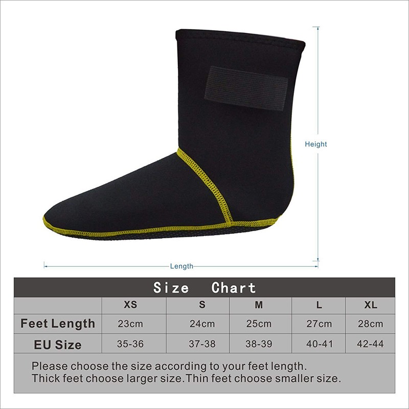3mm Neoprene Snorkeling Shoes Diving Socks Beach Boots Wetsuit Prevent