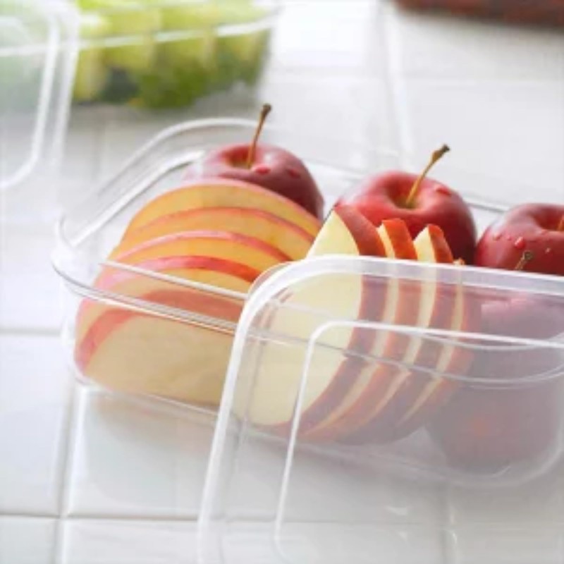 Lustroware Micro Clear Transparent Food Storage Containers with Lids –