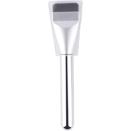 Brocha de base plana Práctica brocha de maquillaje coreana ultrafina con estuche protector para bases líquidas, crema mezcladora, mascarilla, barro y espátula maquillaje arcilla