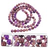 KONTONTY 2Pcs Emperor Stone Bead Bracelet Smooth Surface Natural Stone