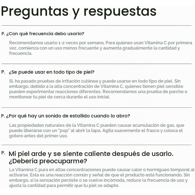Vitamin C 20 Serum – Para atenuar manchas y tono
