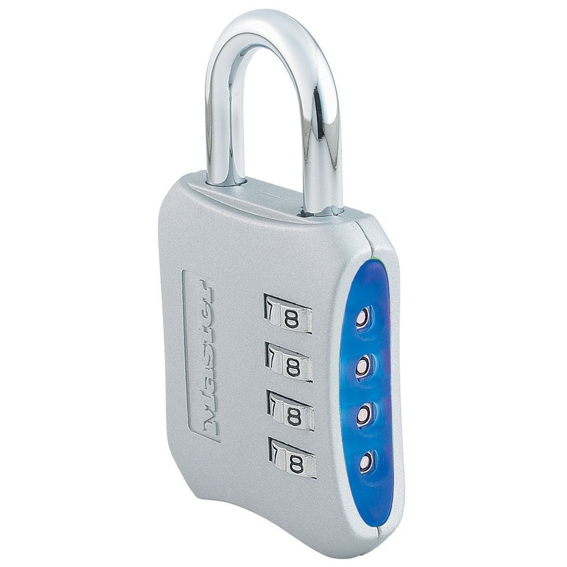 Master Lock 653D Set-Your-Own-Combination 2-inch Padlock, 4-Pack, Color May Vary