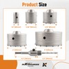 maXpeedingrods 6PCS Concrete Hole Saw Kit, 40 65 80 100