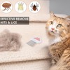 2 PCS Stainless Steel Lice Combs, Professional Stainless Steel Nit