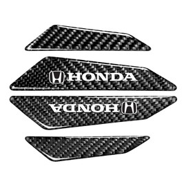 iPick Image for - Honda Logo Black Real Carbon Fiber Universal Auto Door Edge Guard Sticker