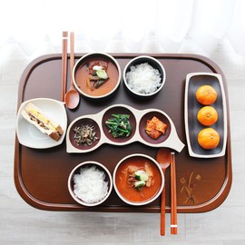 General Gyerim Nan Inlaid Antique 4-person automatic table (for 2-3 people) / 예반 계림 난 상감 엔틱 4인 자동상 (2~3인용)