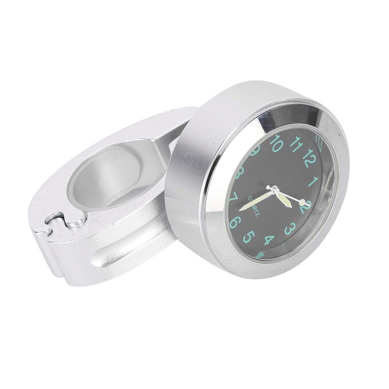 Akozon Motorcycle Handlebar Watch 22 mm Universal Handlebar Watches Clock