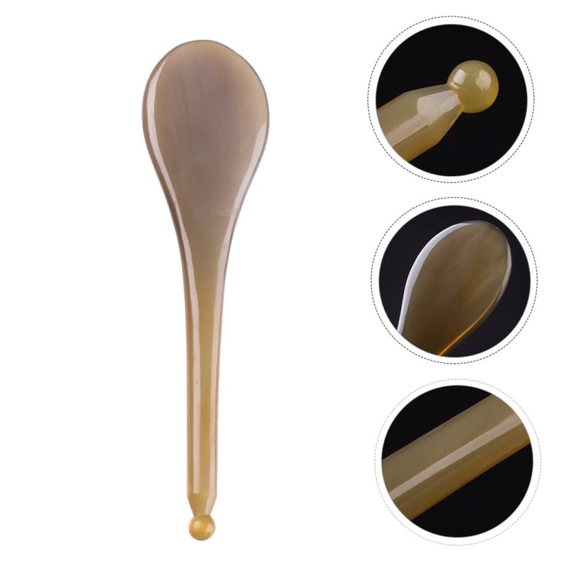 Baluue 1pc Skull Facial Lifting Tool Guasha Facial Tool Jade