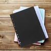 NUOBESTY 5sheets Punched Binder Dividers of Page Markers for Notebooks