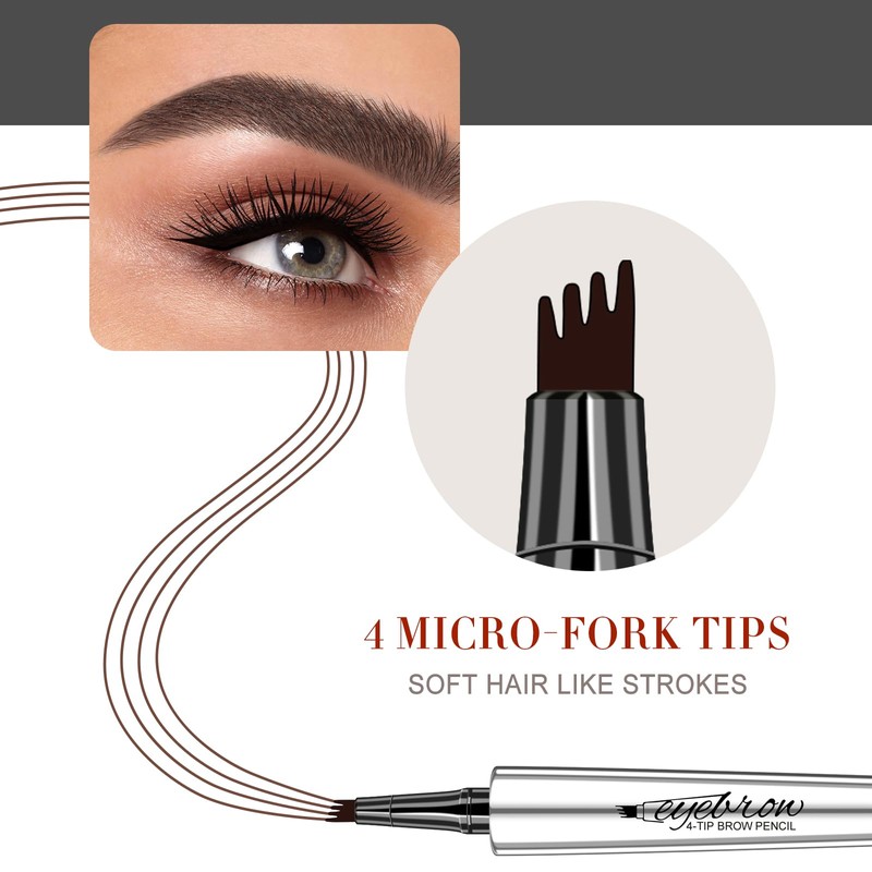 Eyebrow Pencil Microblade Eyebrow Pen - Waterproof Eyebrow Pen 4