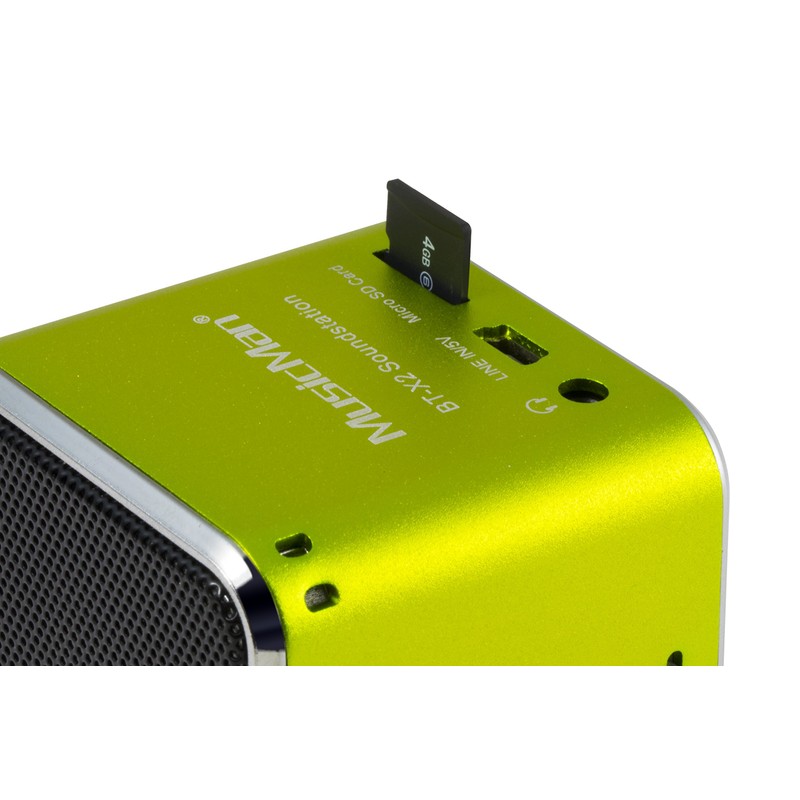 MusicMan mini Wireless Soundstation BT-X2 (MP3 Player, Bluetooth) grün