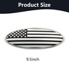 HHLOU 9.5 inch Overlay Emblem Front Grille Rear Tailgate Oval