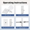NataLink Ethernet Keystone Wall Plate 1-Port, RJ45 Wall Plate Single