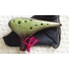 Utopia Ceramic Ocarina Dark Brownie & Prairie Green Alto C