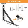 Gabotrie 4 Pack Heavy Duty Shelf Brackets, Metal L Brackets,