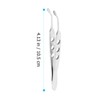 SEWACC Stainless Steel Meibomian Gland Forceps, Eyelid Massage Tweezers for
