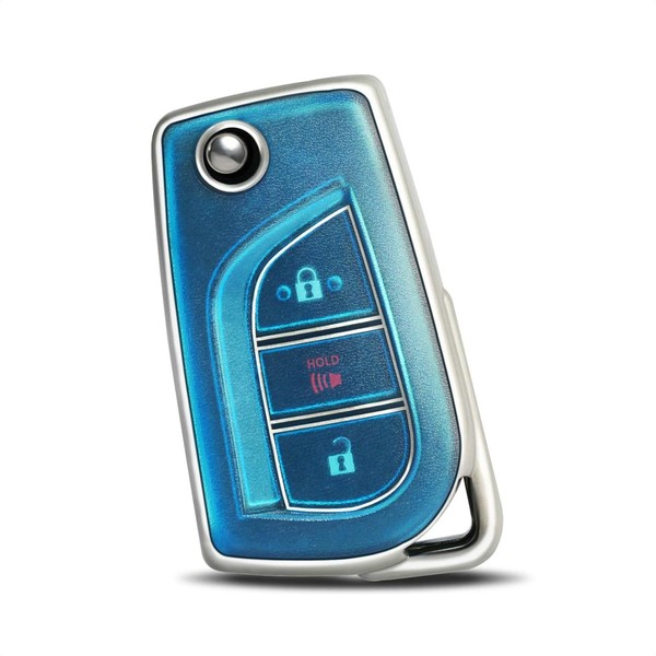 WORCAS Soft TPU Car Key Shell Case Protector Compatible with