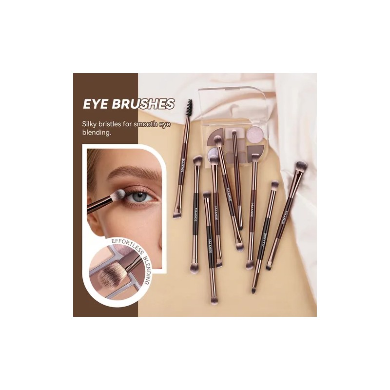 13pzs Brochas Maquillaje Profesional Con Bolsa De Cosméticos