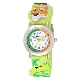 Ravel Children's 3D Tiger Time Teacher Jungle Watch