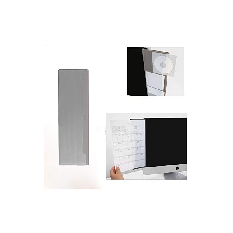 Monitor Side Panel Memo Message Board Sticky Notes Holder Transparent