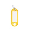 WEDO 262811805 Key Ring for Labelling, Yellow, Pack of 100,