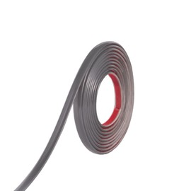 Flexible Molding Trim for Wall Tile Edges, Kitchen backsplash, Mirrior Frame,Peel and Stick, 3/8" X 120", 1/8" Thickness,Grey