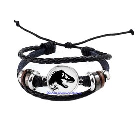 Dinosaur Bracelet: Dinosaur Friendship Bracelet, Best Friends, Best Friend Bracelet, Dinosaur Jewelry-JV61