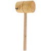 LALAFINA Wooden Mallet Hammer Tool Solid Yellow Sandalwood Handcrafted Anti-Slip