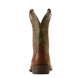 ARIAT Men's Sport Big Country Cowboy Boot, Forest Green/Mahogany Elephant Print, 10.5