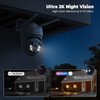 Codnida 2K Security Camera Outdoor, 360° PTZ WiFi Camera, CCTV