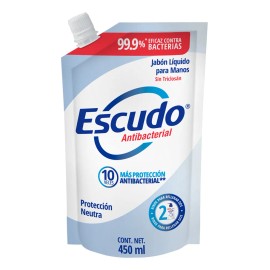 Jabón Líquido Para Manos Escudo Protección Neutra 450ml