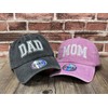 ZKFE Dad Mom Matching Hats for Papa Mama Daddy Mother,