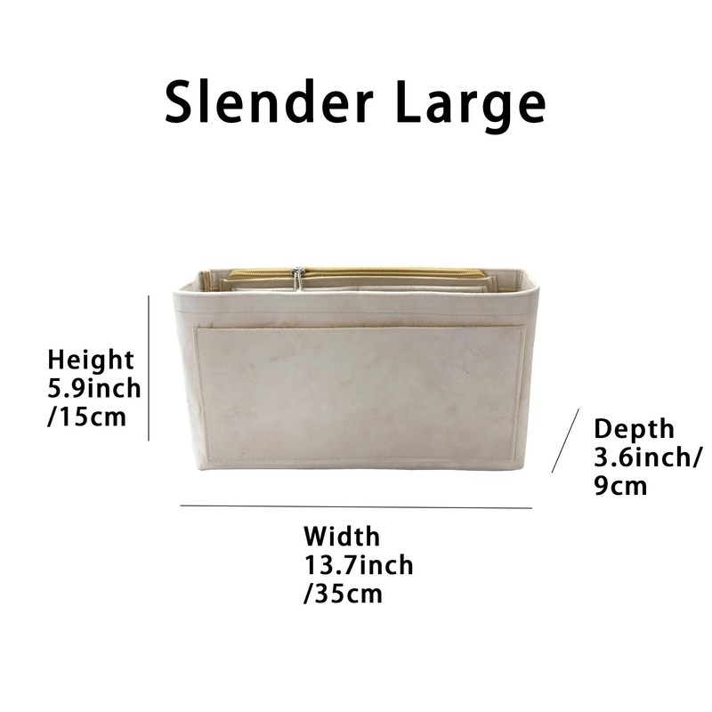 Purse Organizer Insert Suede Bag Organizer Handbag Tote Shaper Suede