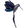 BWG Midnight Blue Hummingbird Clip On Birds Christmas Tree Decorations