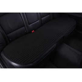 Back Car Seat Cushion,Buckwheat Hulls Rear Car Seat Covers,Ventilated Breathable Comfortable Car Cushion,Back Car Seat Protector [Black Back Seat Cushion]