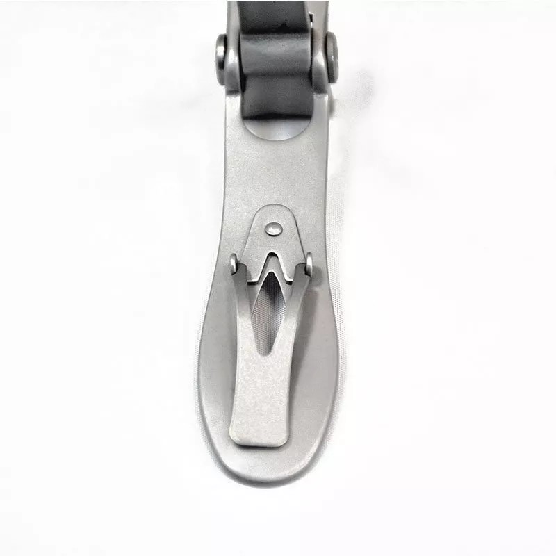 Karlash Stainless Steel Toe Nail Clipper with Ring Lock, Curved